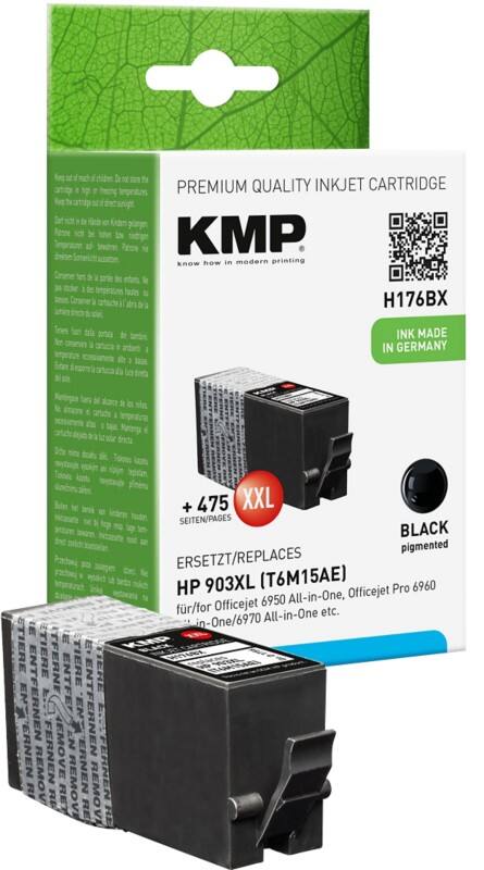 KMP Compatibel HP 903XL Inktcartridge T6M15AE Zwart