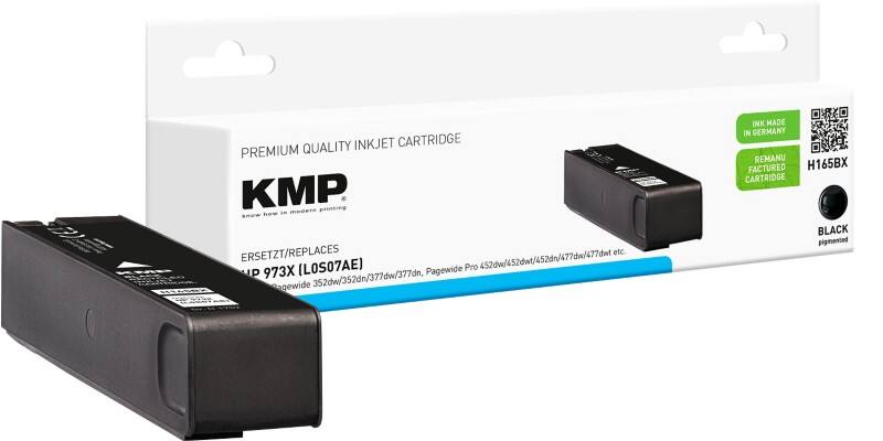 KMP Compatibel HP 973X Inktcartridge L0S07AE Zwart