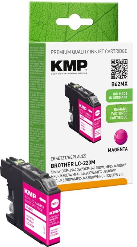 KMP Compatibel Brother LC-223M Inktcartridge Magenta