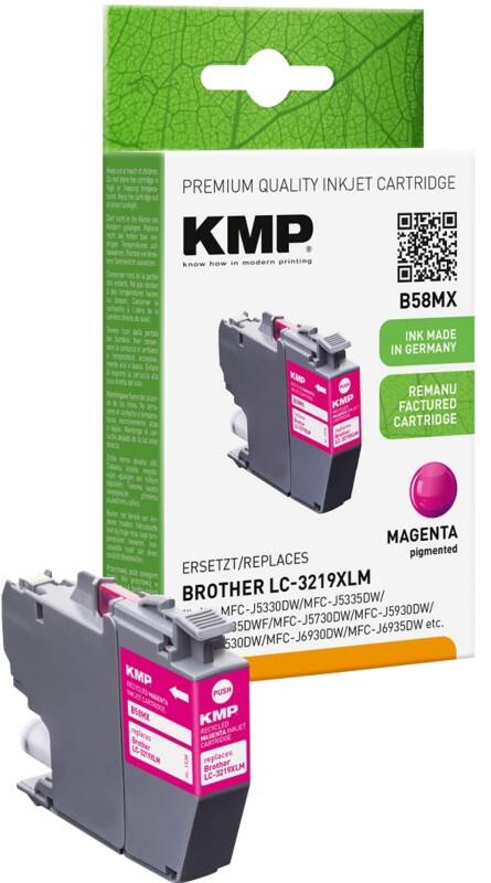 KMP Compatibel Brother LC-3219XLM Inktcartridge Magenta