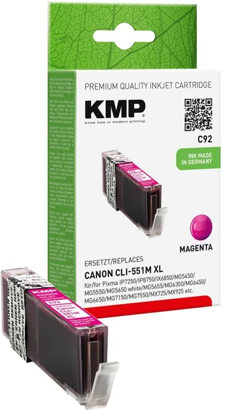 KMP Compatibel Canon C92 Inktcartridge Magenta