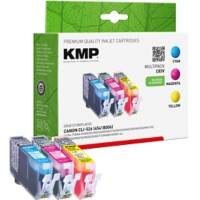 KMP C83V Inktcartridge Compatibel met Canon CLI-526 Cyaan, magenta, geel Pak van 3 stuks