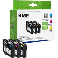 KMP E179V Inktcartridge Compatibel met Epson 27XL Cyaan, magenta, geel Pak van 3 stuks