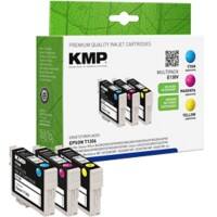 KMP Compatibel Epson T1306 Inktcartridge C13T13064012 Cyaan, Magenta, Geel Multipak  3 Stuks