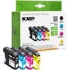 KMP Compatibel Brother LC123VALBP Inktcartridge Zwart, cyaan, magenta, geel Multipak  4 Stuks