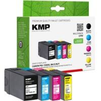 KMP C99V Inktcartridge Compatibel met Canon PGI-1500XL BK/C/M/Y Zwart, cyaan, magenta, geel