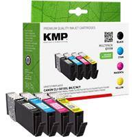 KMP C111V Inktcartridge Compatibel met Canon CLI-581XXL BK/C/M/Y Zwart, cyaan, magenta, geel