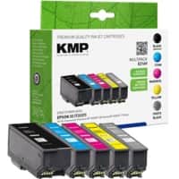 KMP E216V Inktcartridge Compatibel met Epson 33 Zwart, fotozwart, cyaan, magenta, geel