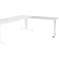 Schaffenburg Aanbouwtafel Linesto PLus LIN-PLA126-LRW-M25 Grijs, wit 120x60x65-85 cm