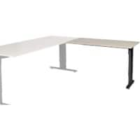 Schaffenburg Aanbouwtafel Linesto Plus LIN-PLA126-LERZ-M25 Lindberg eik, zwart 120x60x65-85 cm