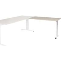 Schaffenburg Aanbouwtafel Linesto Plus LIN-PLA126-LERW-M25 Lindberg eik, wit 120x60x65-85 cm