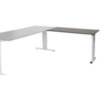 Schaffenburg Aanbouwtafel Linesto Plus LIN-PLA126-LOGA-M25 Logan eik, zilver 120x60x65-85 cm