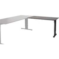 Schaffenburg Aanbouwtafel Linesto Plus LIN-PLA126-LOGZ-M25 Logan eik, zwart 120x60x65-85 cm