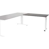 Schaffenburg Aanbouwtafel Linesto Plus LIN-PLA126-LOGW-M25 Logan eik, wit 120x60x65-85 cm