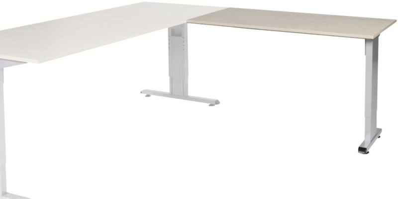 Schaffenburg Linesto Plus Bureau-uitbreiding Rechthoekig Eiken T-Voet 1.200 (B) x 600 (D) x 655 (H) mm Melamine