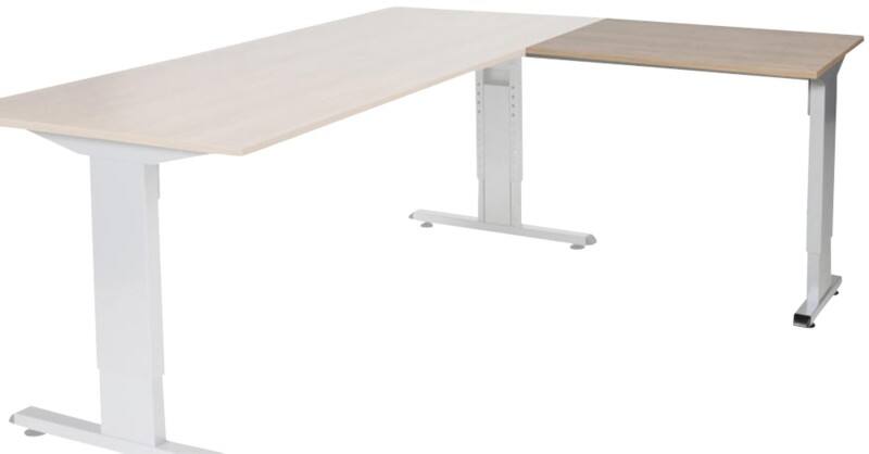 Schaffenburg Linesto Plus Bureau-uitbreiding Rechthoekig Kersen T-Voet 800 (B) x 600 (D) x 655 (H) mm Melamine