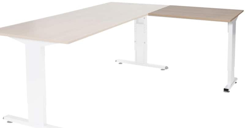 Schaffenburg Linesto Plus Bureau-uitbreiding Rechthoekig Kersen T-Voet 800 (B) x 600 (D) x 655 (H) mm Melamine