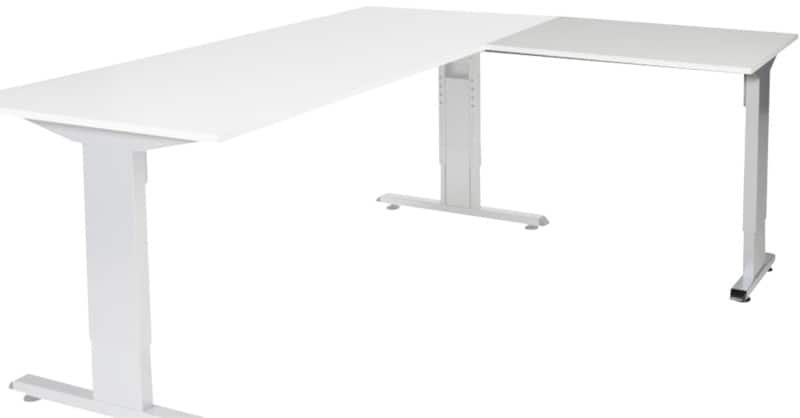 Schaffenburg Linesto Plus Bureau-uitbreiding Rechthoekig T-Voet 800 (B) x 600 (D) x 655 (H) mm Melamine