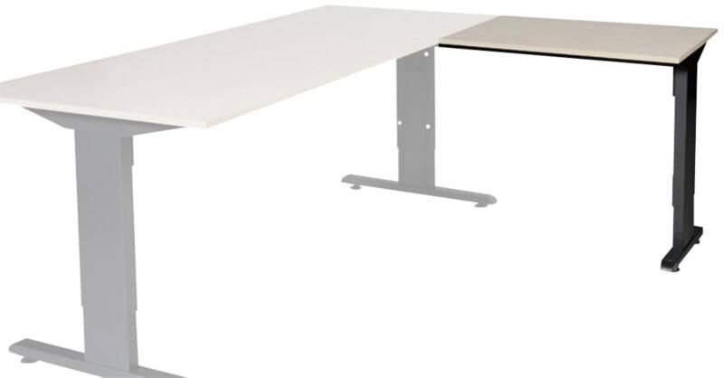Schaffenburg Linesto Plus Bureau-uitbreiding Rechthoekig Eiken T-Voet 800 (B) x 600 (D) x 655 (H) mm Melamine