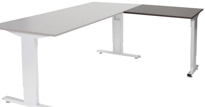 Schaffenburg Linesto Plus Bureau-uitbreiding Rechthoekig Eiken T-Voet 800 (B) x 600 (D) x 655 (H) mm Melamine