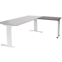 Schaffenburg Aanbouwtafel Linesto Plus LIN-PLA086-LOGA-M25 Logan eik, zilver 80x60x65-85 cm