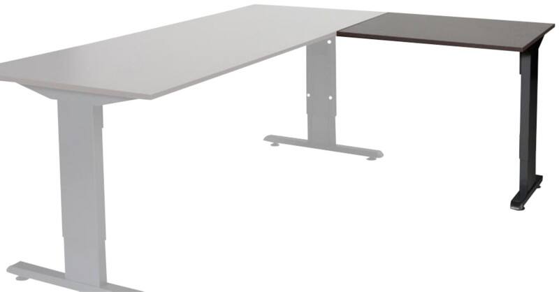 Schaffenburg Linesto Plus Bureau-uitbreiding Rechthoekig Eiken T-Voet 800 (B) x 600 (D) x 655 (H) mm Melamine