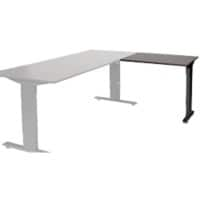 Schaffenburg Aanbouwtafel Linesto Plus LIN-PLA086-LOGZ-M25 Logan eik, zwart 80x60x65-85 cm