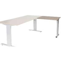 Schaffenburg Aanbouwtafel Linesto Plus LIN-PLA086-ROBA-M25  Robson eik, zilver 80x60x65-85 cm