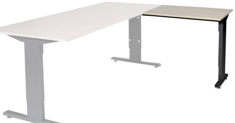 Schaffenburg Linesto Plus Bureau-uitbreiding Rechthoekig Eiken T-Voet 800 (B) x 600 (D) x 655 (H) mm Melamine