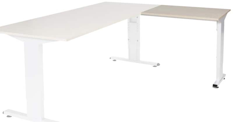 Schaffenburg Linesto Plus Bureau-uitbreiding Rechthoekig Eiken T-Voet 800 (B) x 600 (D) x 655 (H) mm Melamine