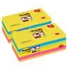 Post-it Miami Super Sticky Notes 76 x 76 mm Kleurenassortiment Blanco 24 blokken à 90 Vellen Voordeelverpakking 18 + 6 gratis