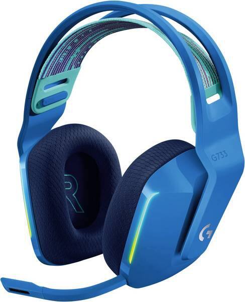 Logitech G733 Draadloos Gaming-headset USB Zonder Bluetooth Met microfoon Stereo Blauw
