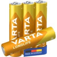 VARTA Batterij AAA Alkaline 4 Stuks