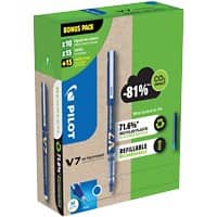 Pilot niet-inklapbaar Pen Blauw 0.5 mm Medium Naaldpunt Recycled 40 Stuks