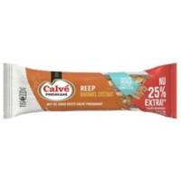 Calve Pindakaas reep Caramel zeezout 50 g per Pak van 12