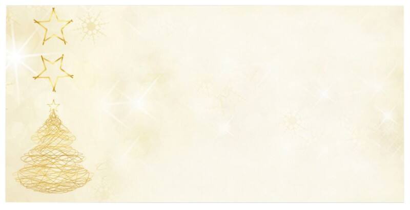 Sigel Kerstenveloppen DL 90 g/m² 22 x 11 cm Geel 50 Stuks