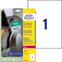 Avery Etiketten L7917-10 Klevend A4 Wit 210 x 297 mm 10 Vellen à 1 Etiketten