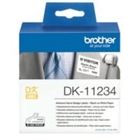 Brother etiketteertape naambadge DK-11234 DK11234 60 mm x 0,086 m wit 260 stuks