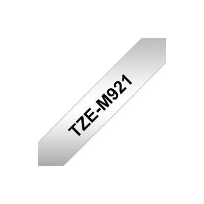 Labeltape Brother TZE-M921 Zwart, Zilver