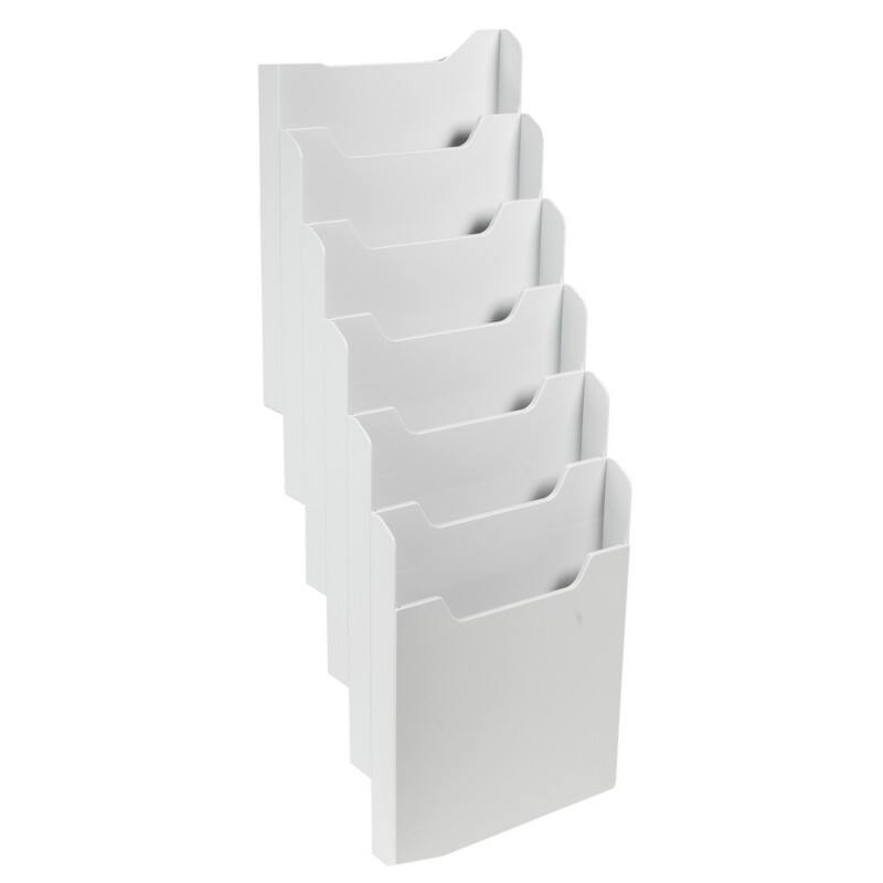 Exacompta A4 staand Wandfolderhouder Wandmontage 63740D 23,9 x 15,5 x 66,5 cm