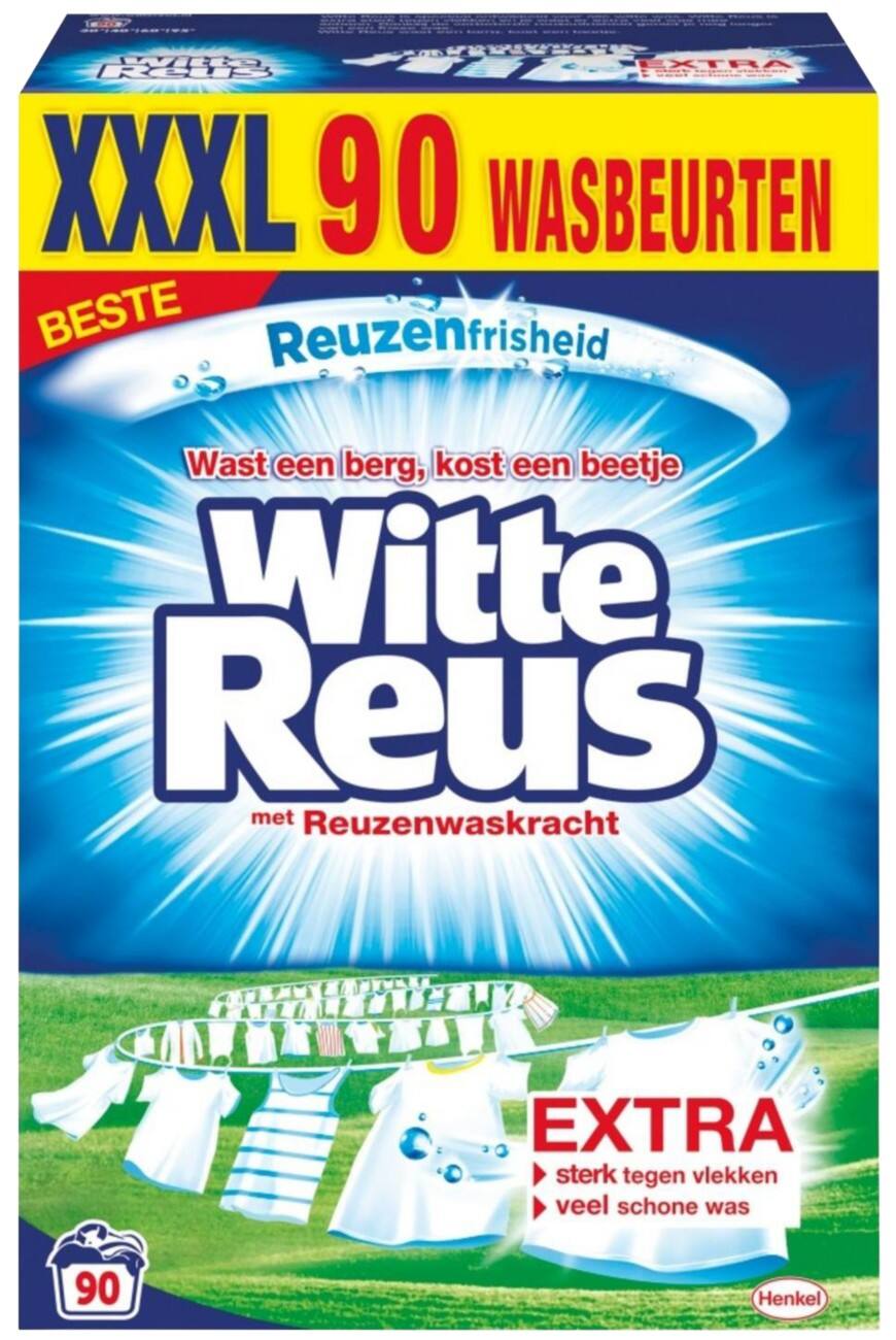 Witte Reus Wasmiddel 4.95kg 90 scheppen