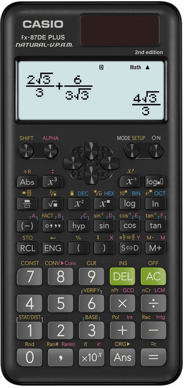 Casio Zakrekenmachine FX-87DE Zwart