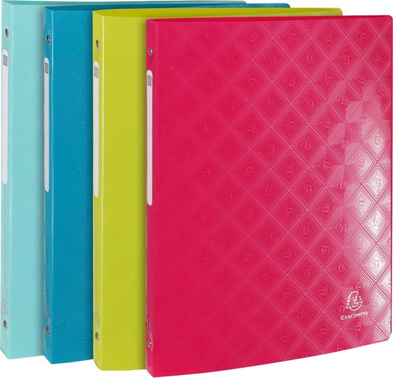 Exacompta 1928 15 mm Ringband PP (Polypropeen) A4 4 Ringen Kleurenassortiment 51620E 20 Stuks