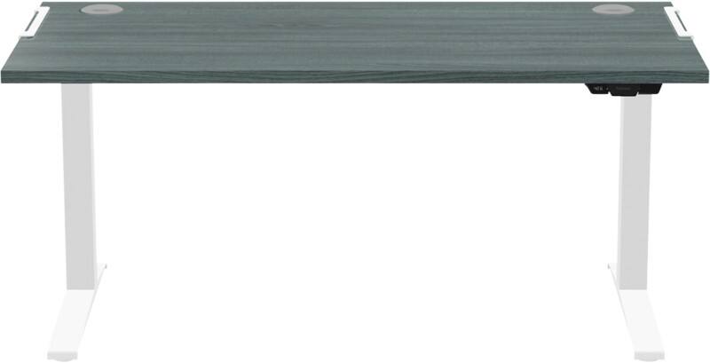 Fellowes Levado Zit-sta-bureau Rechthoekig Eiken T-Voet 1.829 (B) x 698 (D) x 1.257 (H) mm MDF (Medium-density fibreboard), PVC (Polyvinylchloride), Staal