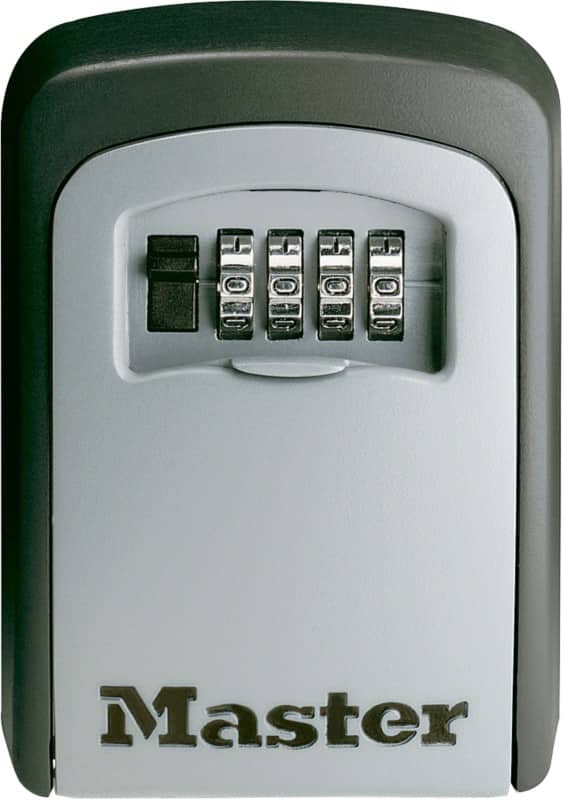 Master Lock Sleutel stortingskluis Combinatieslot 5401EURD 85 x 36 x 119 mm Grijs, Zwart