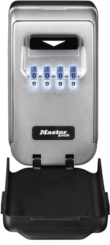 Master Lock Sleutel stortingskluis Combinatieslot 5425EURD 105 x 43 x 132 mm Grijs, Zwart