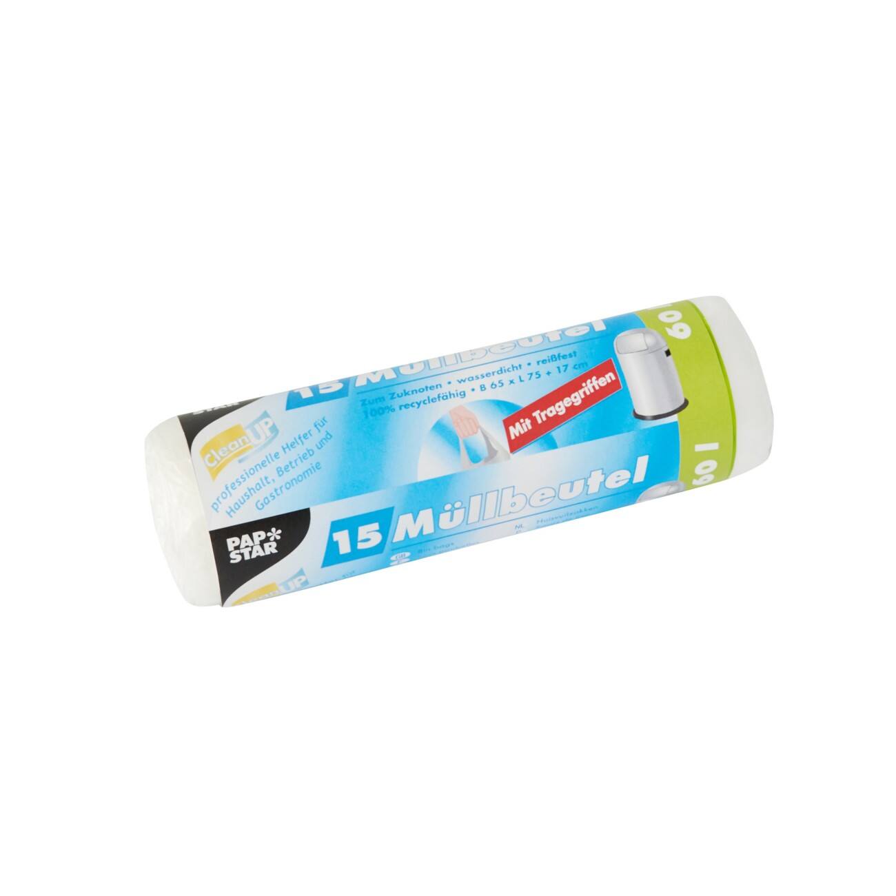 Papstar Vuilniszak Transparant 12080 15 Stuks