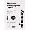 Niceday Multifunctionele etiketten 67546 Wit 29,7 x 21 cm Recycled 100% 80 Vellen à 1 Etiket