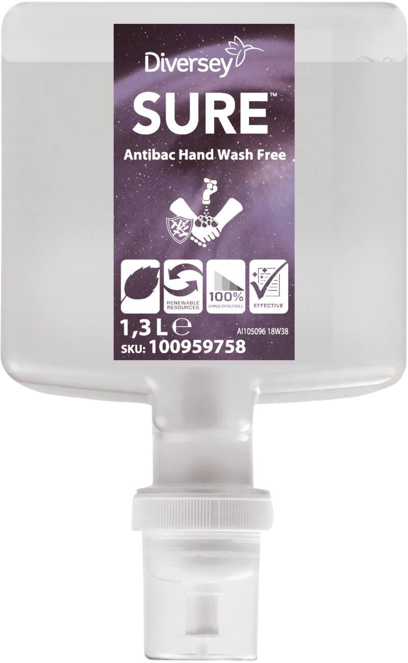 Diversey Handdesinfectiemiddel Sure Free Pak van 4