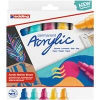 Edding Acrylmarker Abstract 5000 Kleurenassortiment 5 Stuks